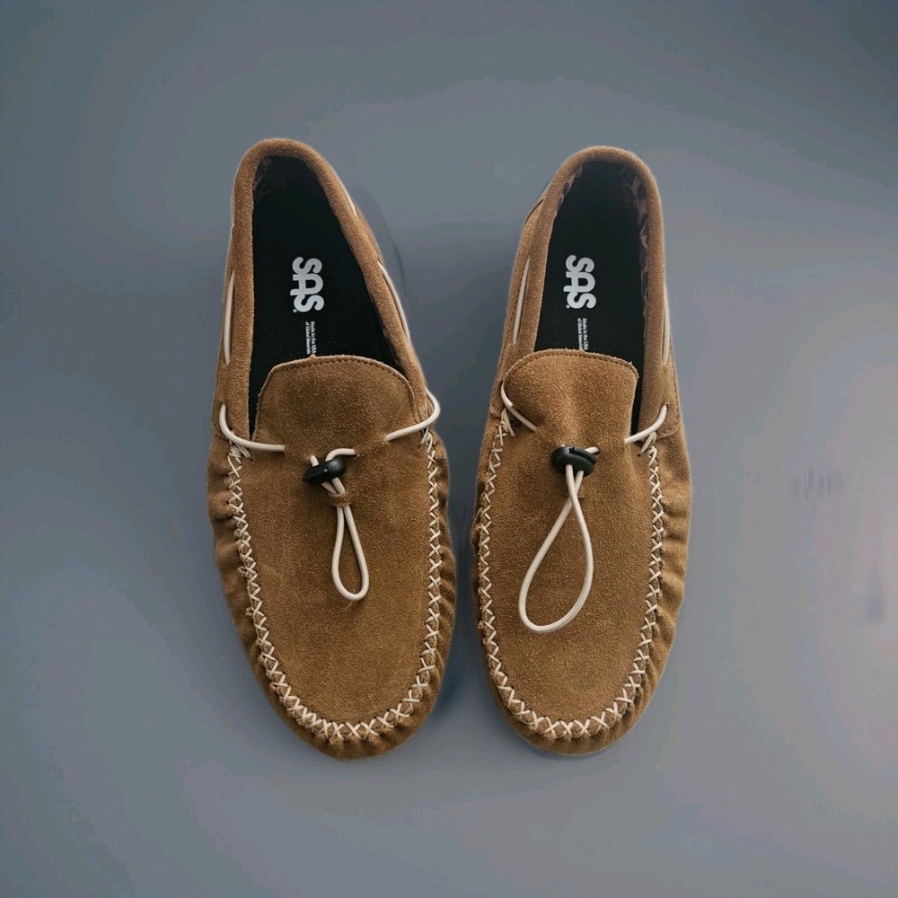 SAS Womens Running‎ Late-X Slip On Loafers Turbinado Tan 10.5M  NEW